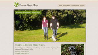 Diamond Doggie Helper - Basic Website Design Package