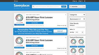 Saverplaces - Content Management System Website Design Package